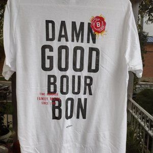 Jim Beam Bourbon Graphic T Shirt Damn Good Bour Bon Size Medium